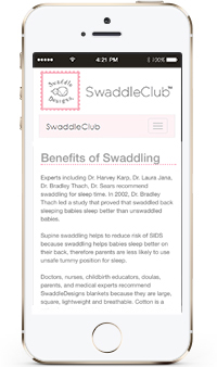 SwaddleDesigns - SwaddleClub - Dr Karp